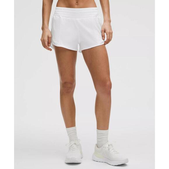 lululemon athletica Pants - Hotty Hot High-Rise Lined Short 2.5" - White